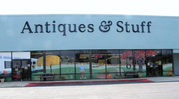 New Look to Antiques & Stuff, please stop by and visit. Free Hot Coffee all day.