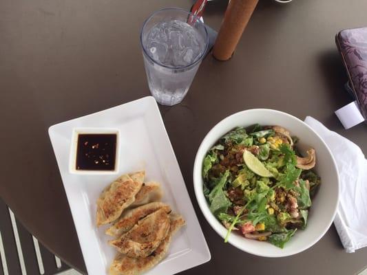 Food is amazing. Free potstickers for filling out a survey. All the emails are super nice. New salad with a great kick!