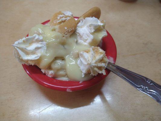 Great banana pudding.