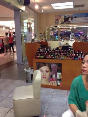 Inside the salon