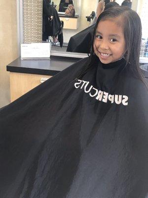 Michelle's loves getting her hair cut.