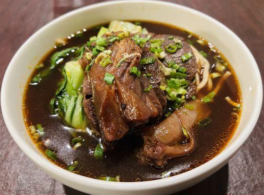 A2. Spicy Beef Tendon w/ noodles ($16) broth was unreal