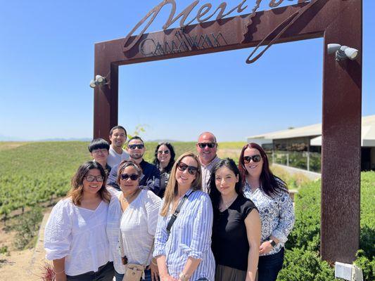 The team at Callaway Vineyards during our 2nd Annual Company Retreat.