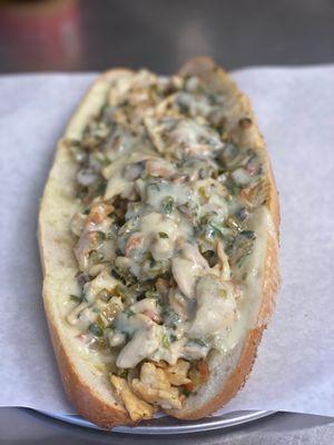 Veggie delight grinder  with grilled chicken