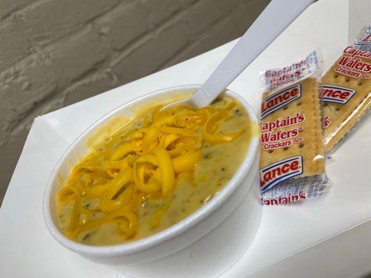 Broccoli and cheese soup