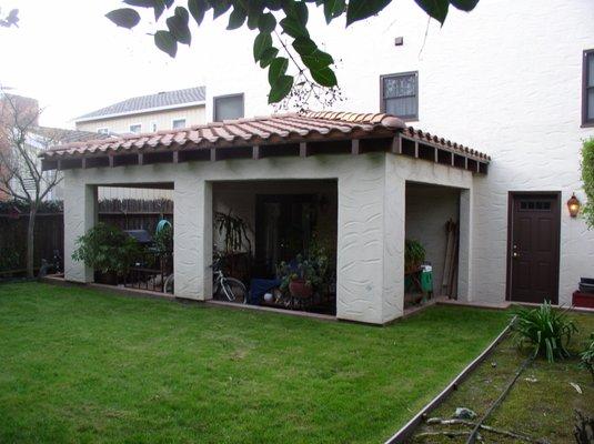 Backyard patio