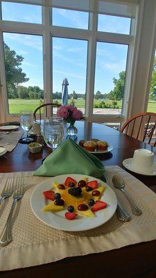 Breakfast on the verandah