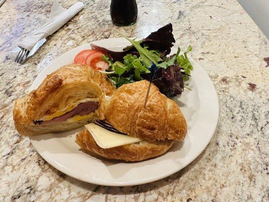 Ham and cheese croissant