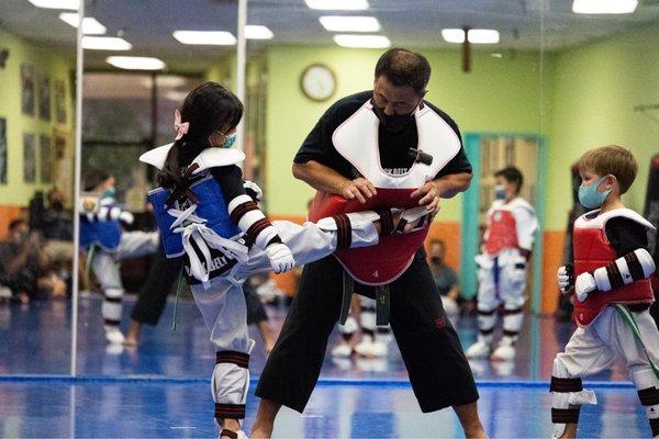 Sparring practice