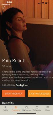 Pain Relief session30 min great to do before massage