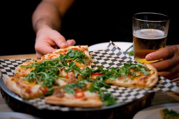 Delicious flatbread pizzas