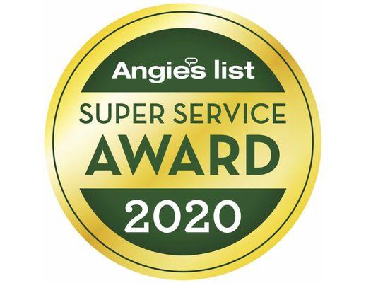 2020 Angie's List Super Service Award