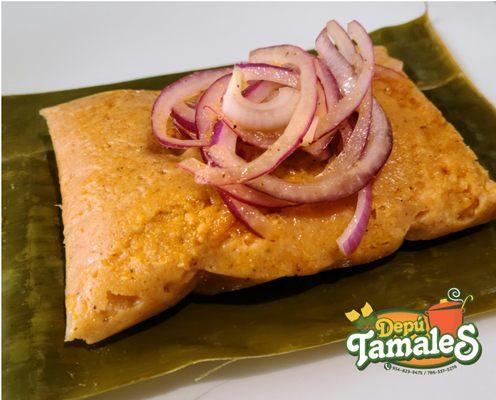 TAMALES PERUANOS, filled with pork, chicken or vegetables