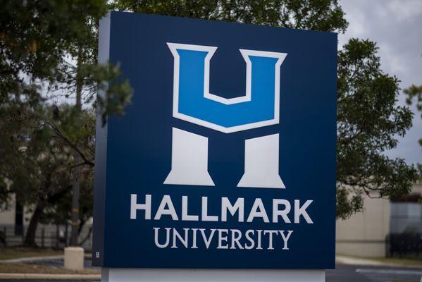 Hallmark University Sign