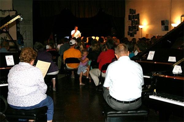 Brigham Larson Pianos houses musical recitals for aspiring pianists and other musicians.