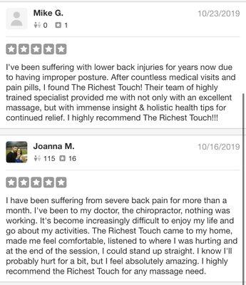 Here are some of our amazing reviews!