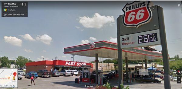 7100 Eastwood Trafficway
 Kansas City, Missouri 641219
 Fast Stop #7 - Phillips 66 Guaranteed Gas