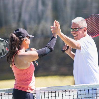 Therapy for tennis elbow and and shoulder injuries.