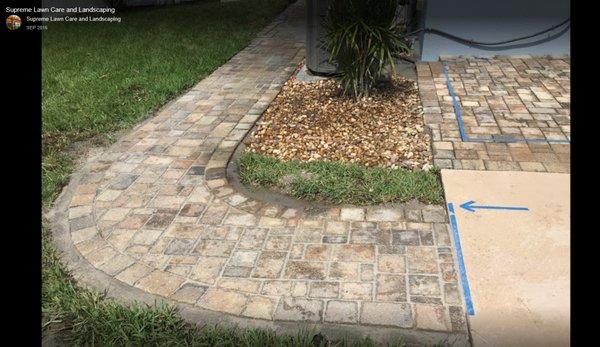 Paver Walkway Install