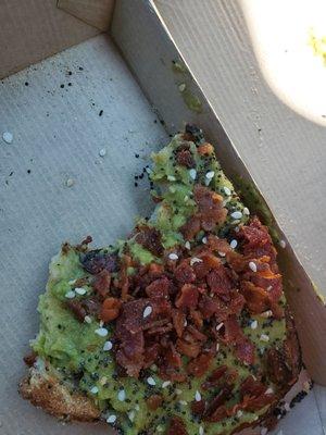 Bacon avocado toast