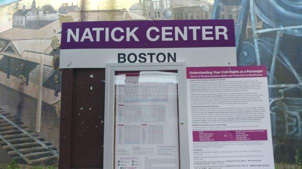 Natick Center Commuter Rail Station