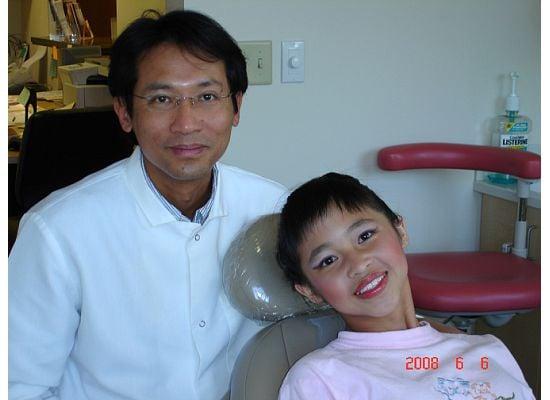 Dr. Liang and his most favorite patient, his daughter Michelle.