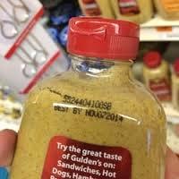 EXPIRED MUSTARD. 3YEARS OLD.