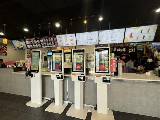 Main ordering area - kiosks