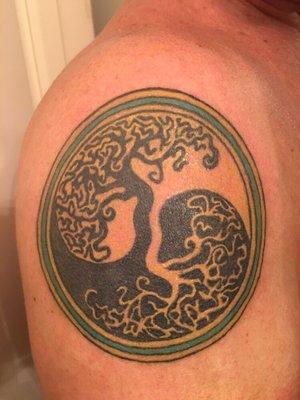 Tree of life yin yang