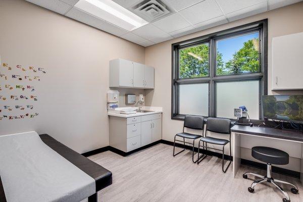 Fun Pediatric room designed for younger patients