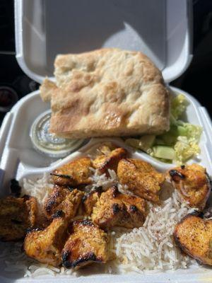 Chicken kabob plate