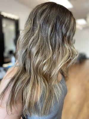 Balayage and trimmed to perfection!