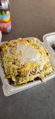 Carne Asada Fries with Lettuce