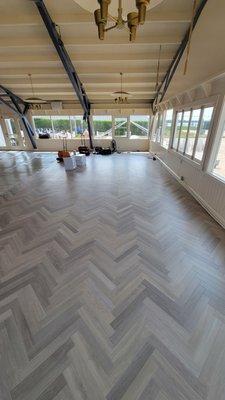 Luxury Vinyl Herringbone Planks