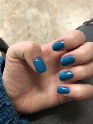 Teal color gel