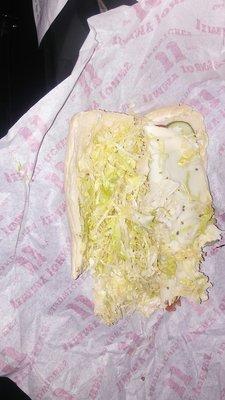 I asked for lite lettuce