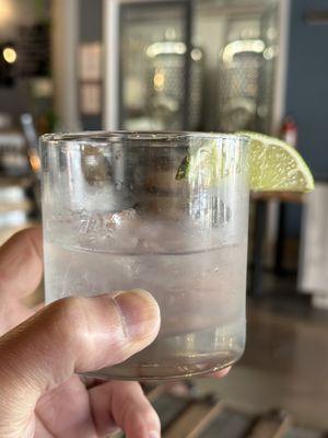 Gin & tonic - yum!