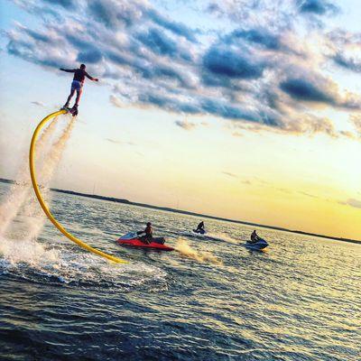 This year we are introducing Flyboarding !