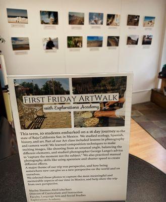 March 2024 First Friday Artwalk feature was Explorations Academy at Quicksilver Photo Lab