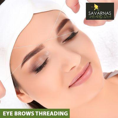 Eyebrow threading services at Savarnas Beauty Spa
To book online visit our website. https://savarnas.com/