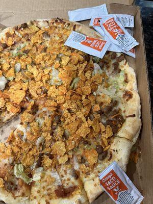 Taco pizza