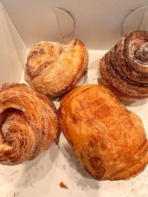 3 Morning Buns and a Chocolate Croissant- I couldn't resist the almond croissant so it's gone!