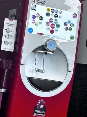 Soda machine with a variety