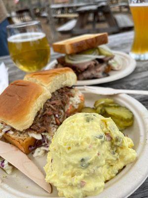 King sliders!! I like mine with Chopped Brisket  Chopped brisket sandwich in the back