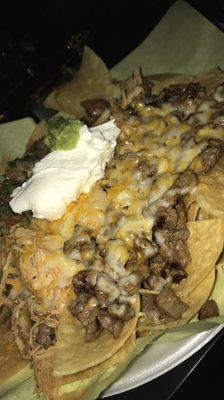 Beef nachos