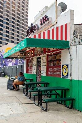 Outside dining Use yelp Reservations to hold a seat or call 504-522-7552
 New Orleans La 70112