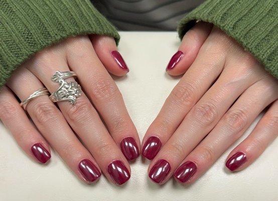 Pretty winter chrome gel