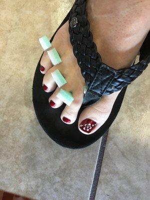 Great Pedicure - fantastic design detail!