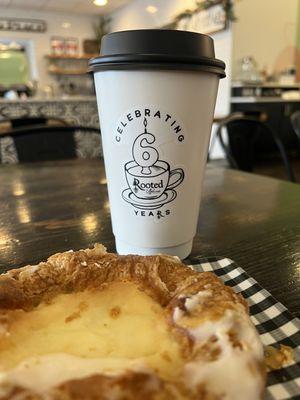 Cheese danish and earl grey tea