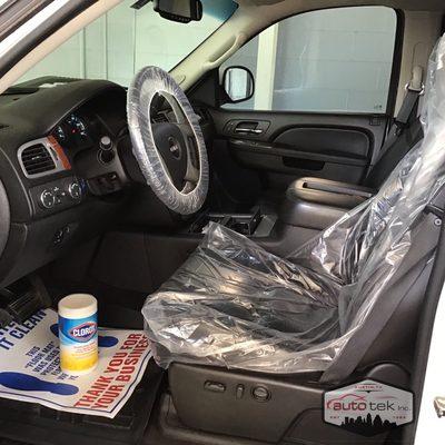 Every vehicle that comes to Auto Tek gets the white glove treatment!